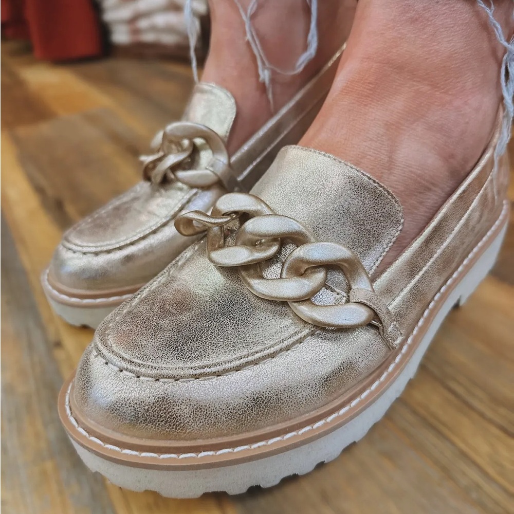 Pierre Dumas MORA-2 GOLD SHOES Size 6